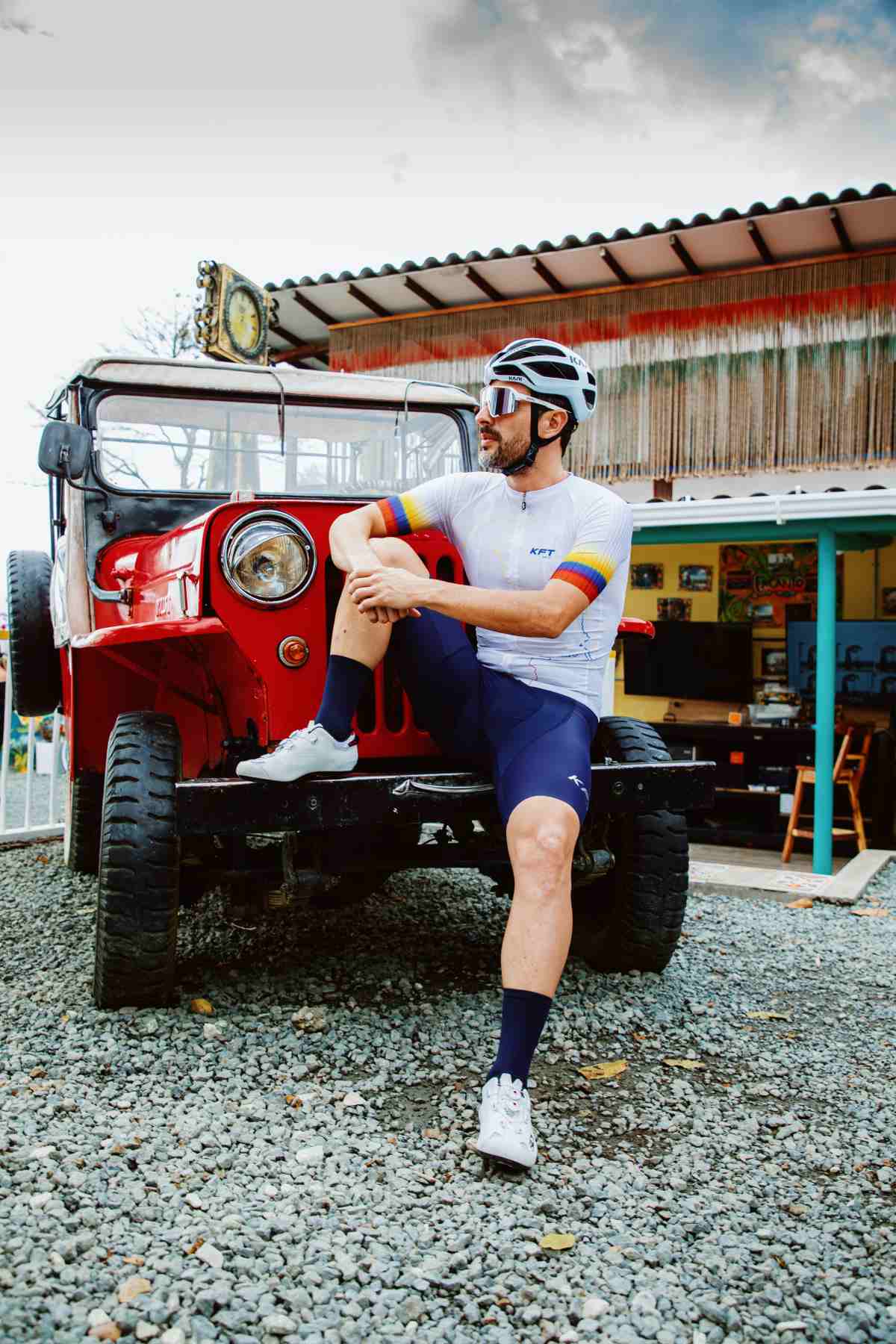 Jersey Básico Team Colombia Blanco 2022 Hombre