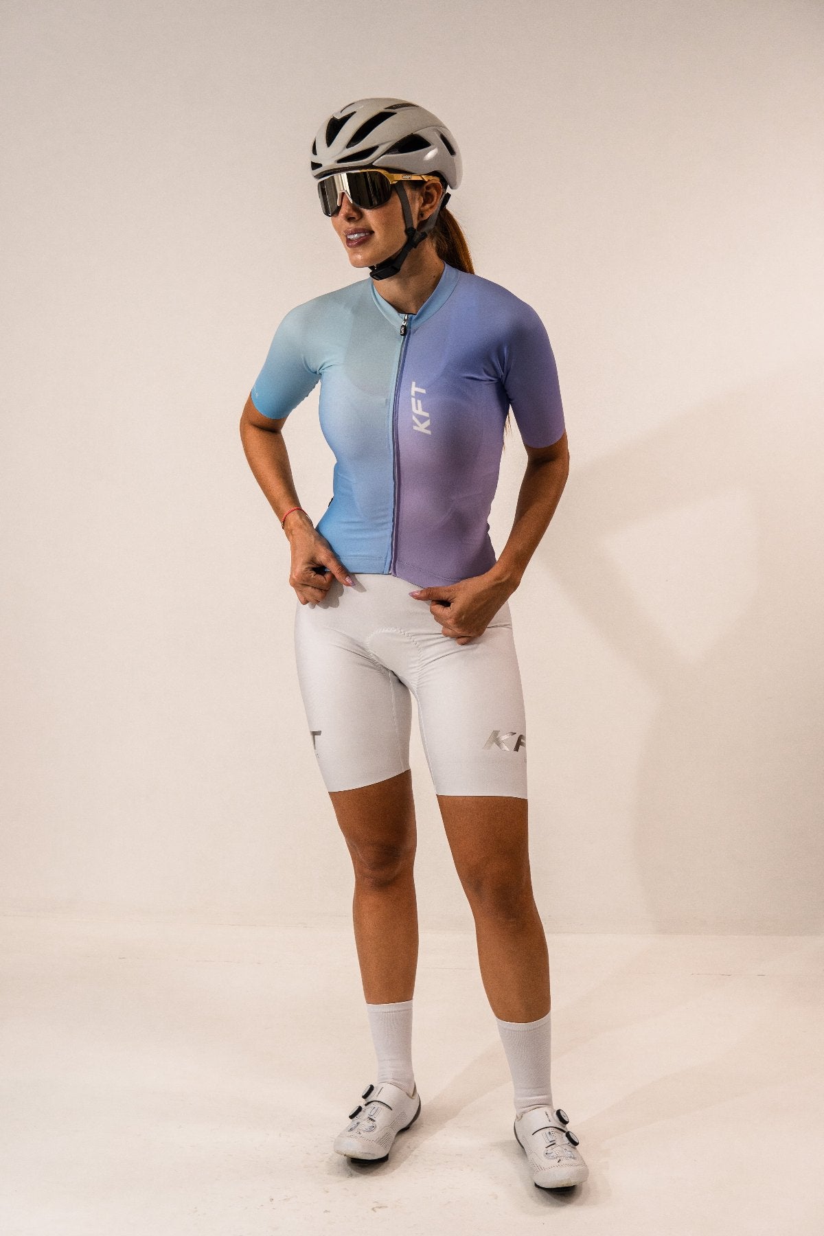 Jersey Basico Lila Slim MC Mujer