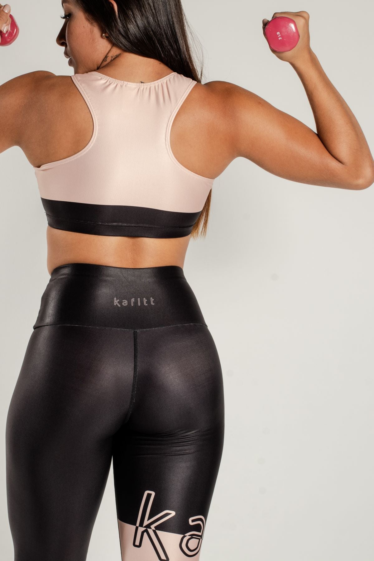 Conjunto Licra Larga + Top Fitness NUDE
