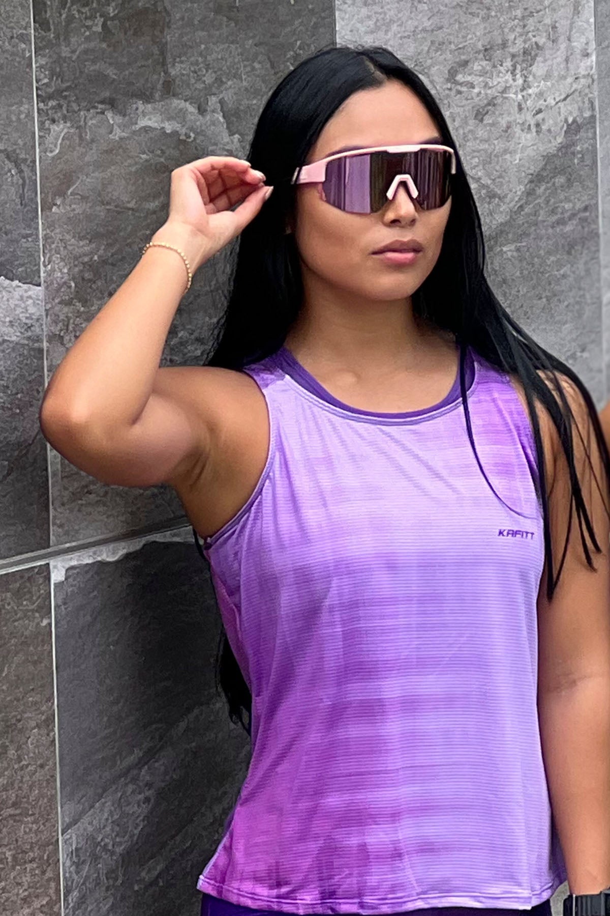 Camiseta Running Sisa Malbec Mujer