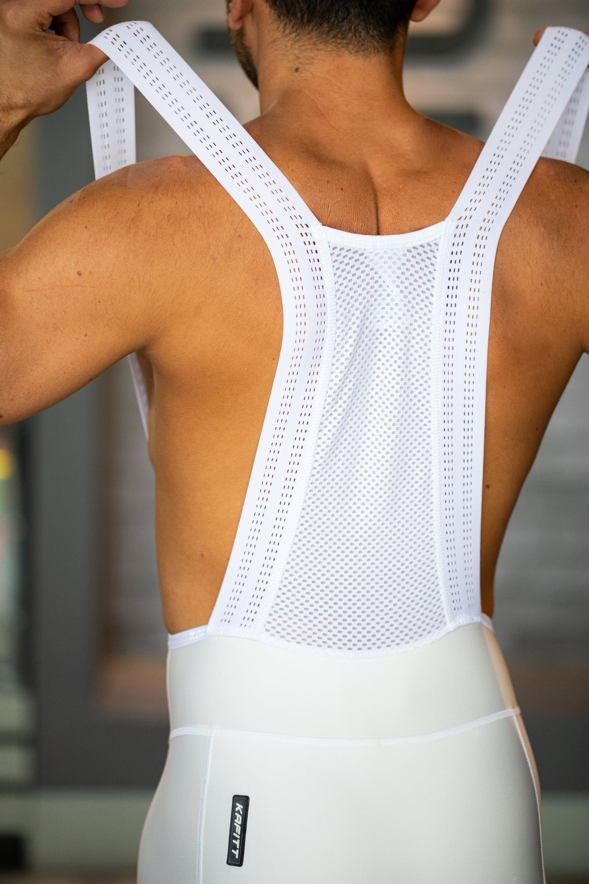 Licra Clásica Bolsillos Blanca Hombre