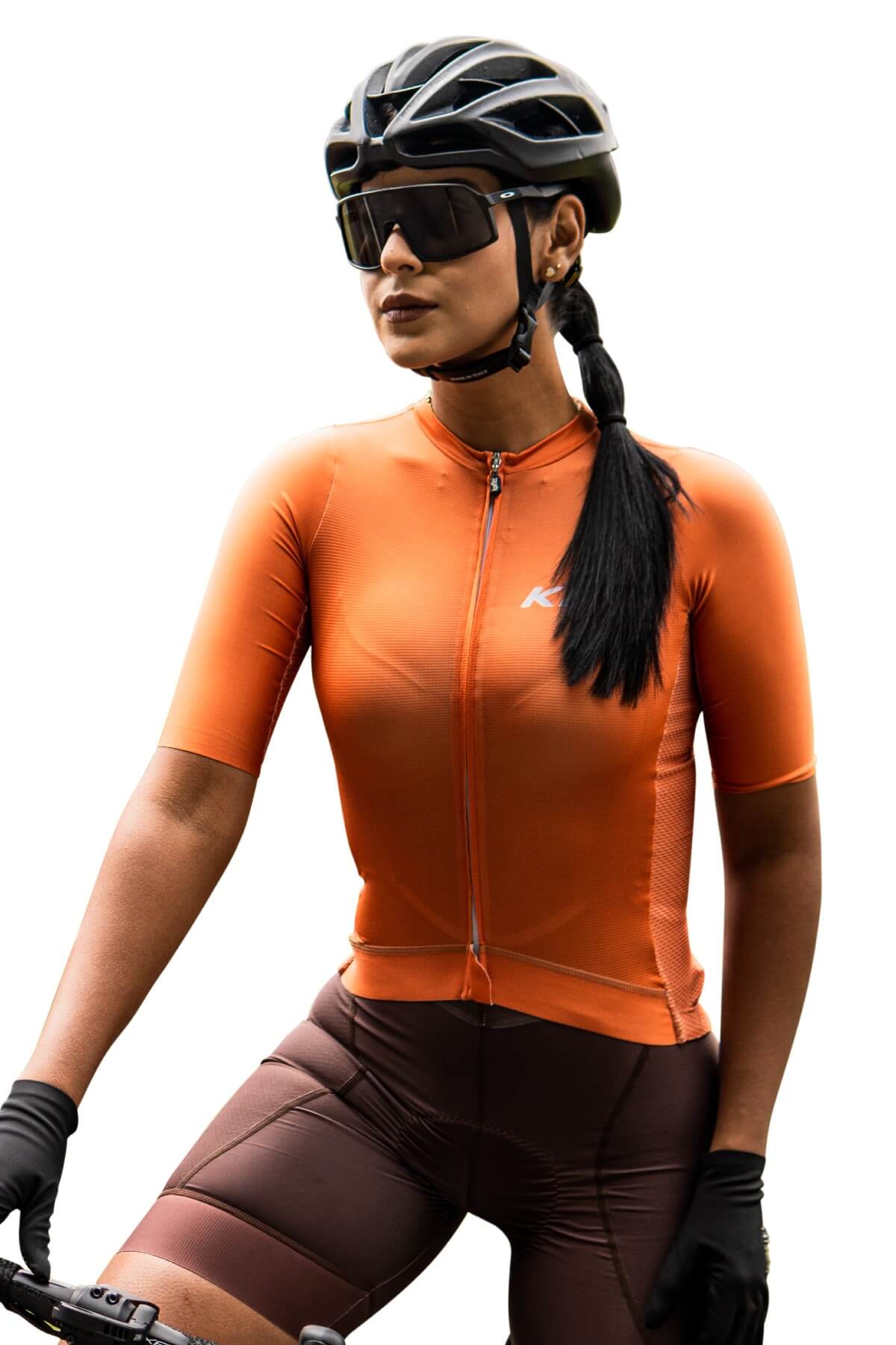 Jersey Ciclismo Terracota Mujer
