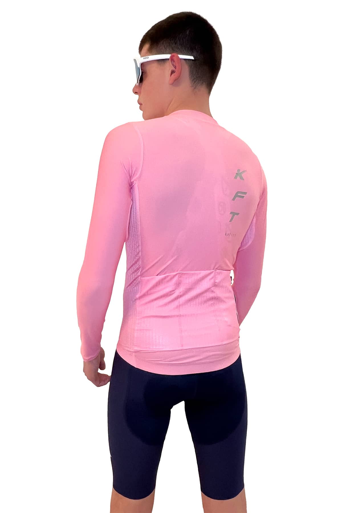 JERSEY DE CICLISMO FASTER ML ROSA CLARO HOMBRE