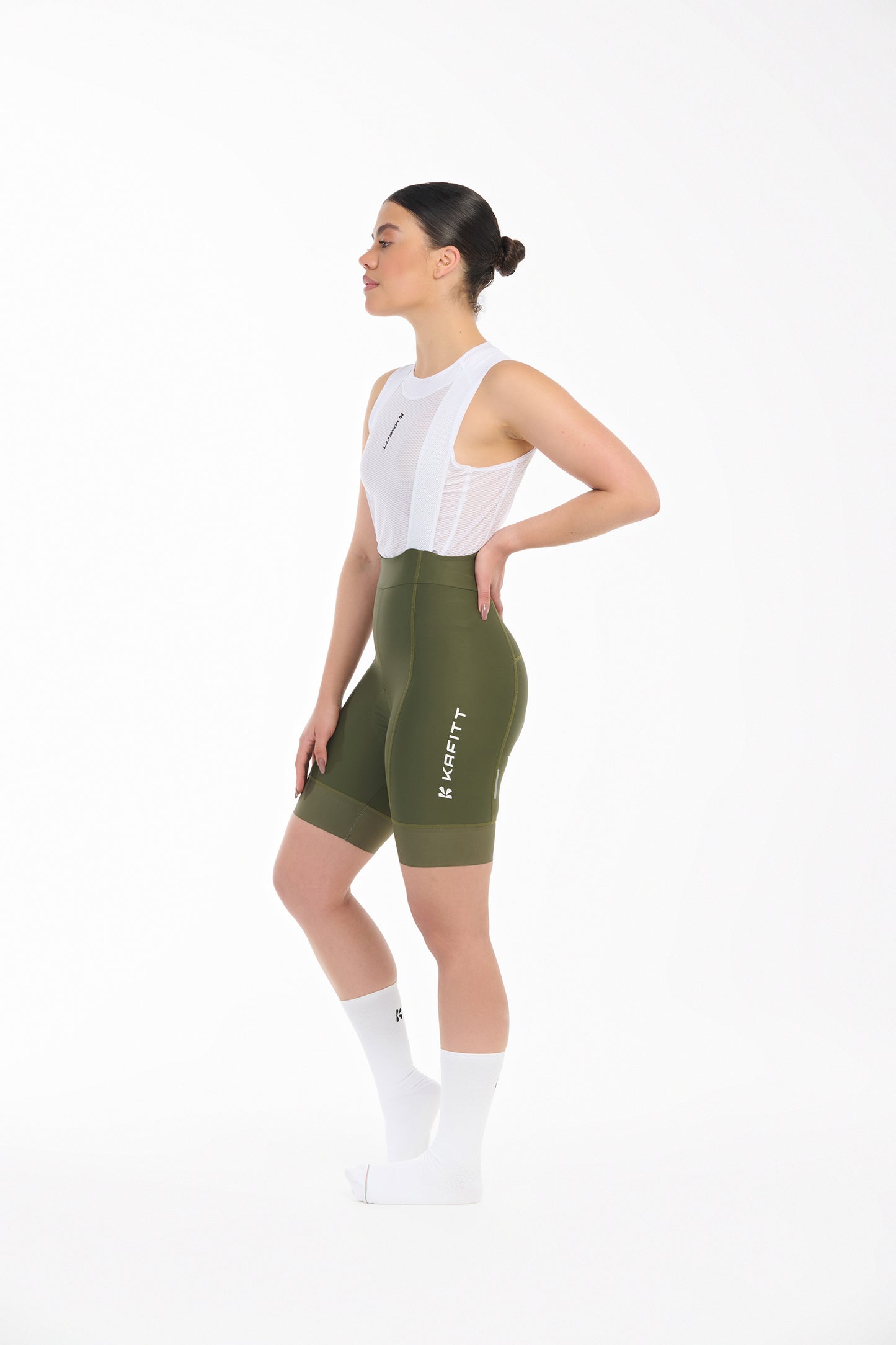 Licra Pro Tour 2 Oliva Mujer