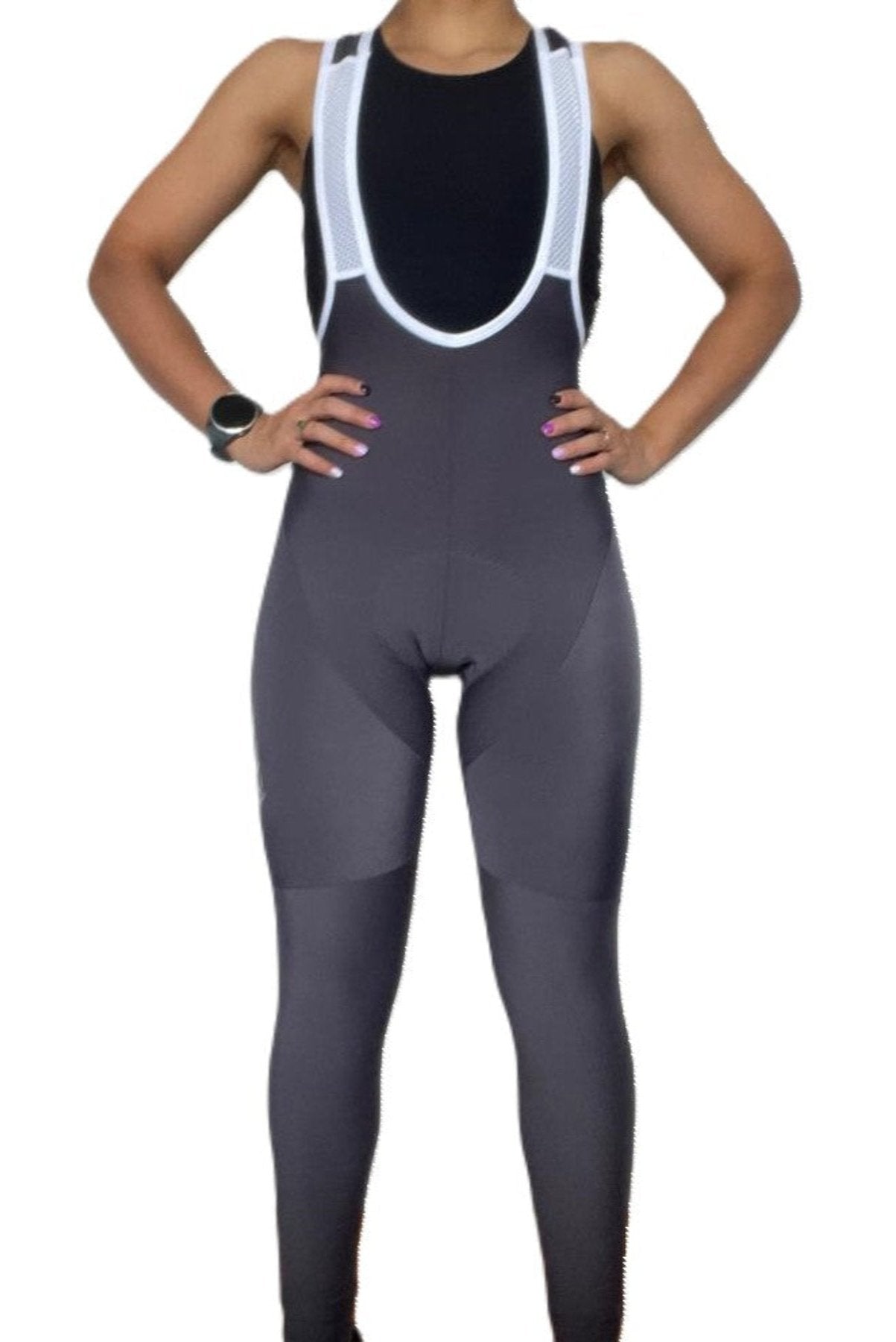 WOMEN'S GREY LONG CYCLING LYCRA