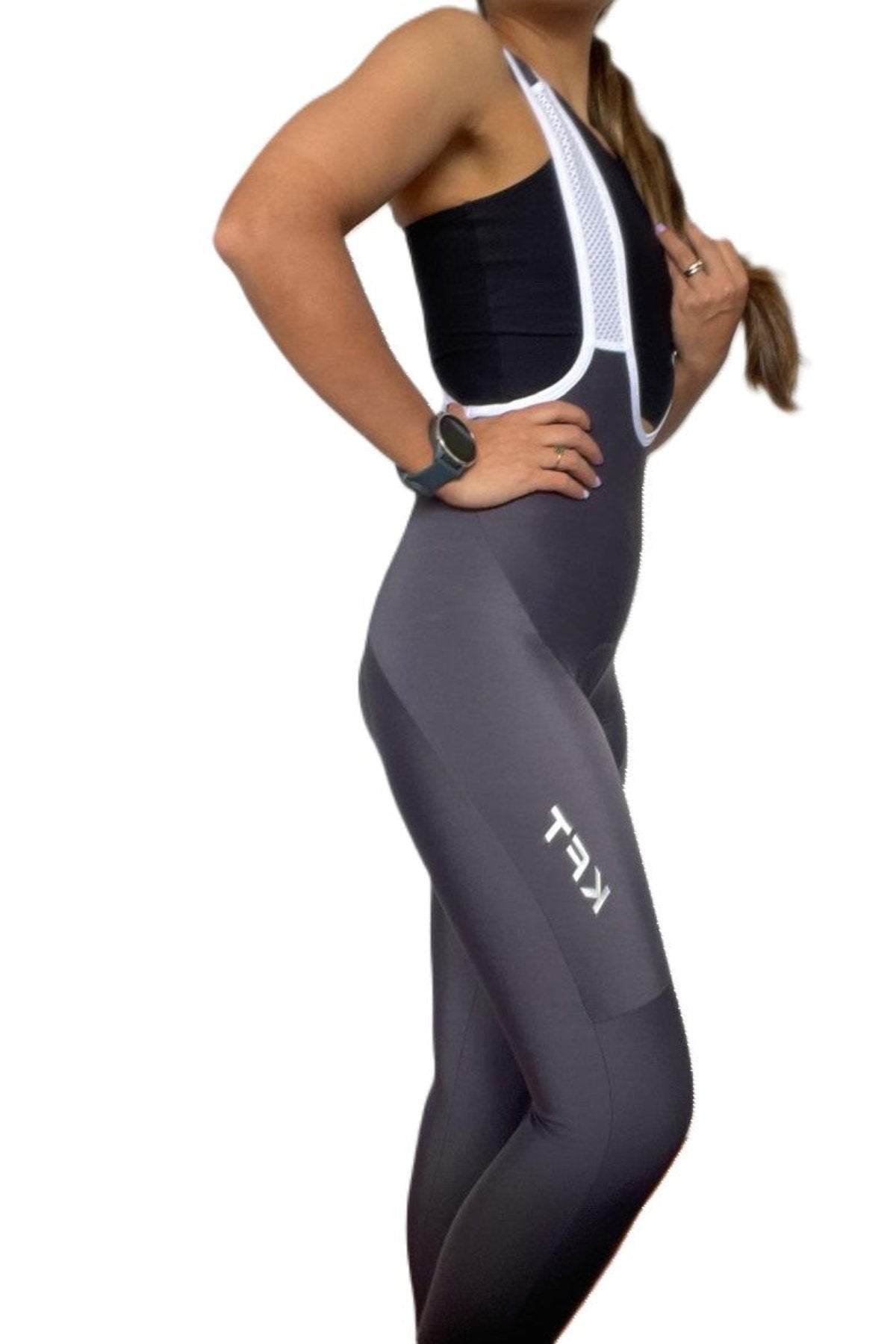 WOMEN'S GREY LONG CYCLING LYCRA