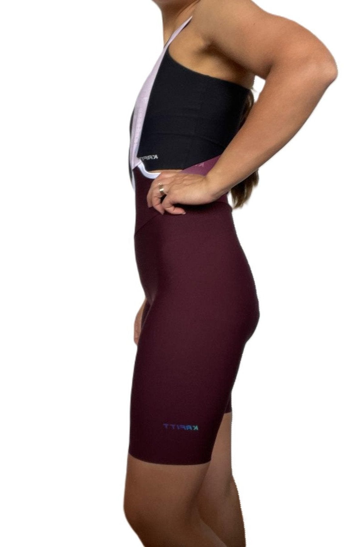 WOMEN'S WINE RED SEAMLESS LYCRA