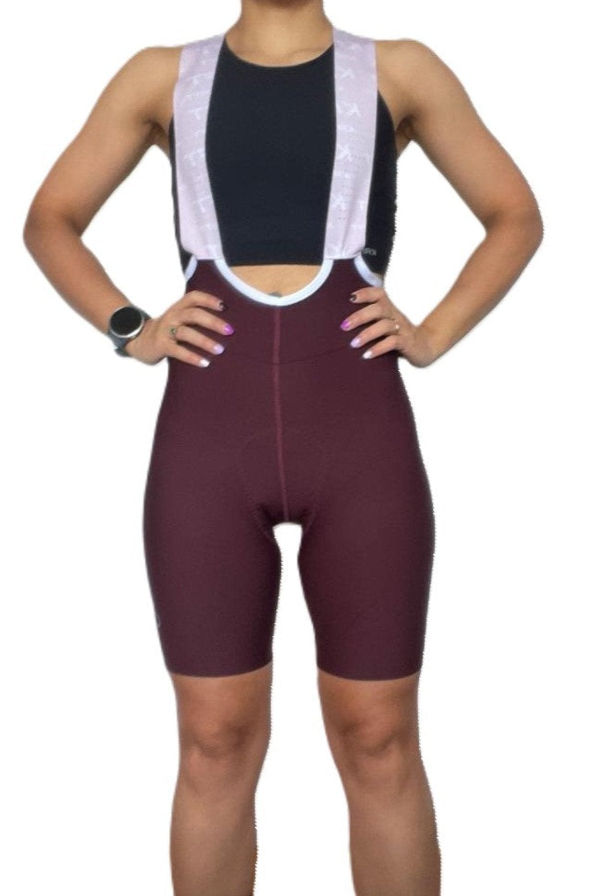 WOMEN'S WINE RED SEAMLESS LYCRA