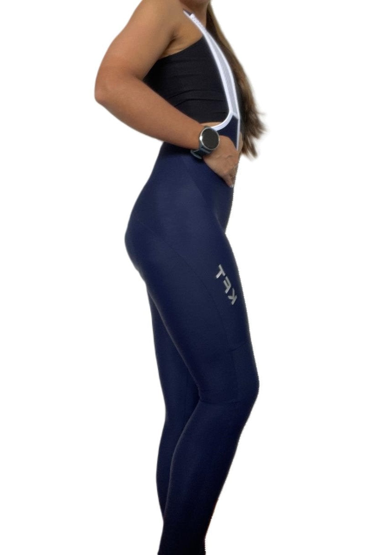 BLUE WOMEN'S LONG CYCLING LYCRA