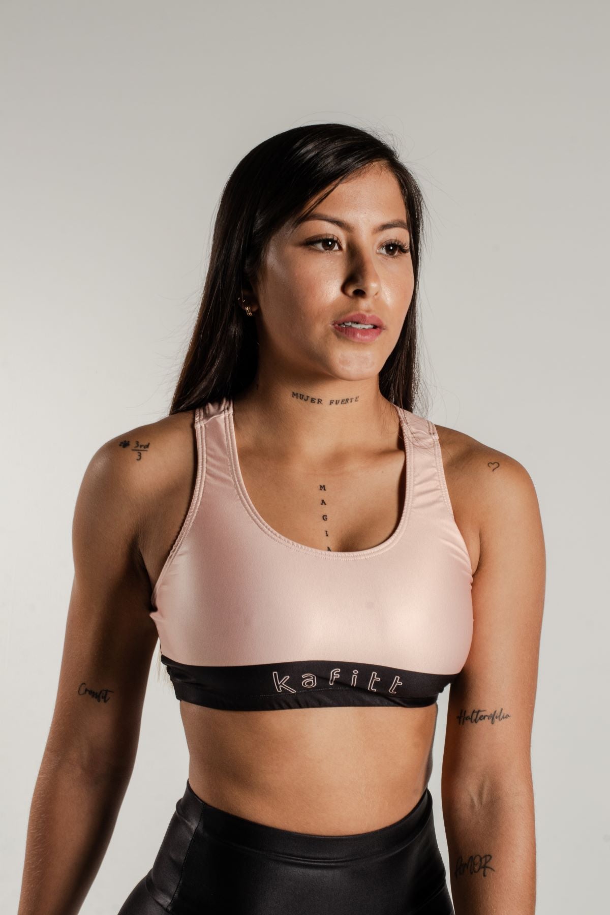 Conjunto Licra Larga + Top Fitness NUDE