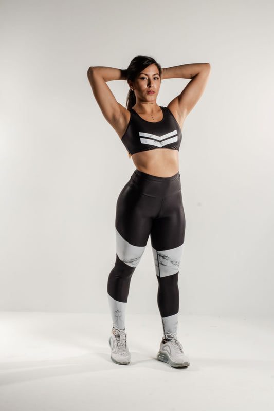 LONG LYCRA SET + MINIMAL FITNESS TOP