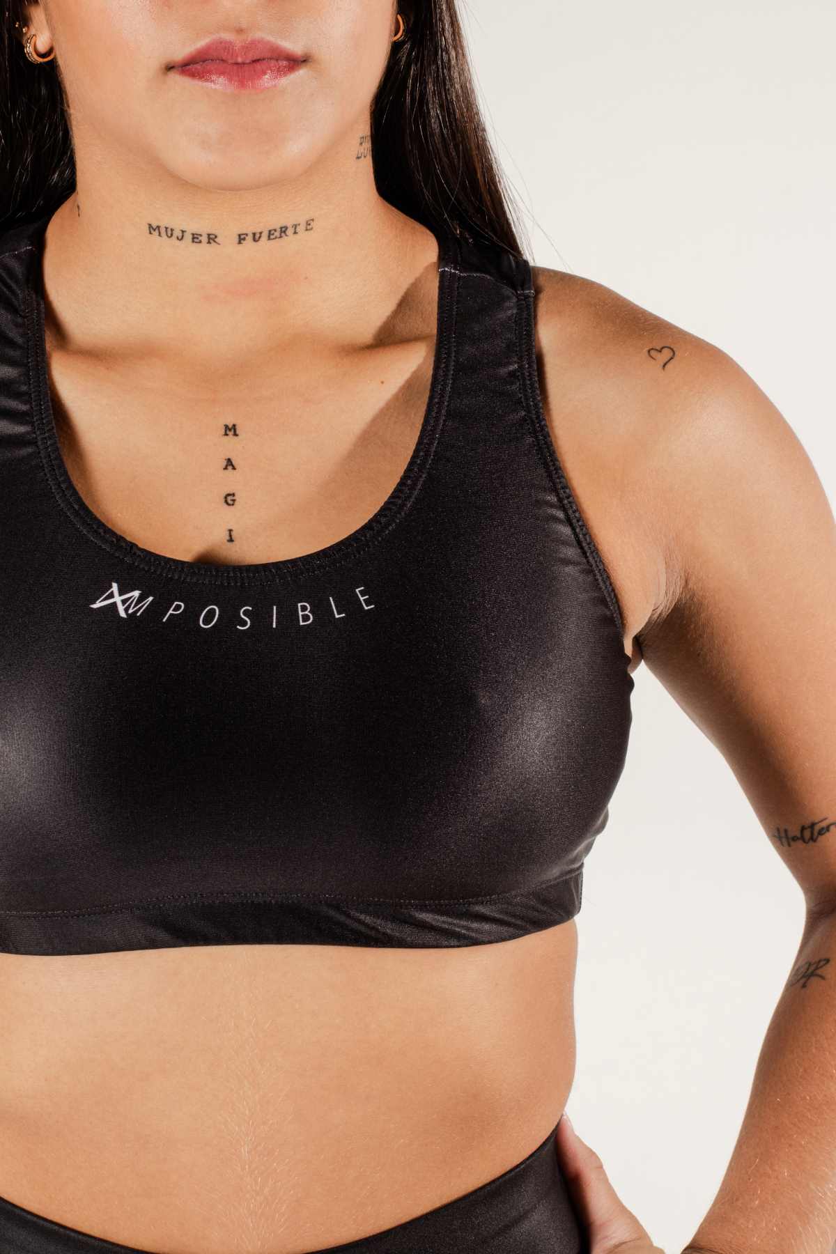 Conjunto Licra Larga + Top Fitness BASIC BLACK