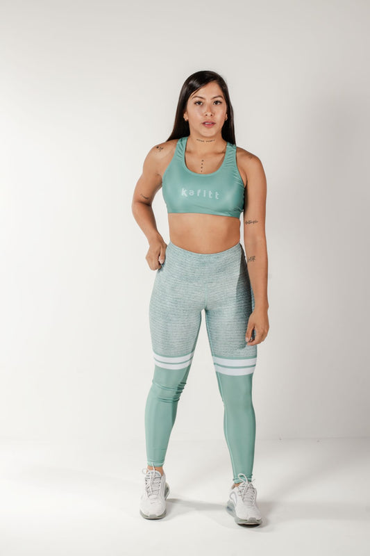 LONG LYCRA SET + TEXTURED FITNESS TOP