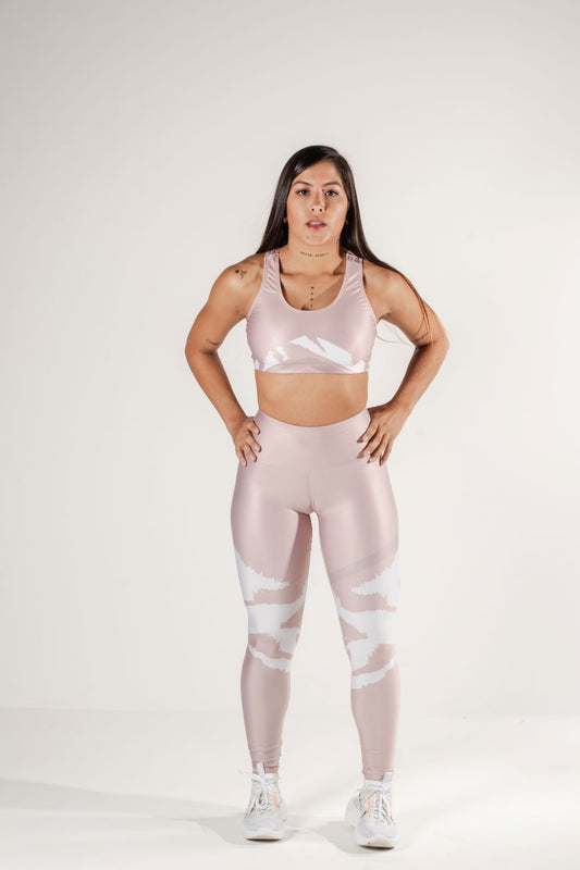 LYCRA SET + ANIMAL PRINT FITNESS TOP