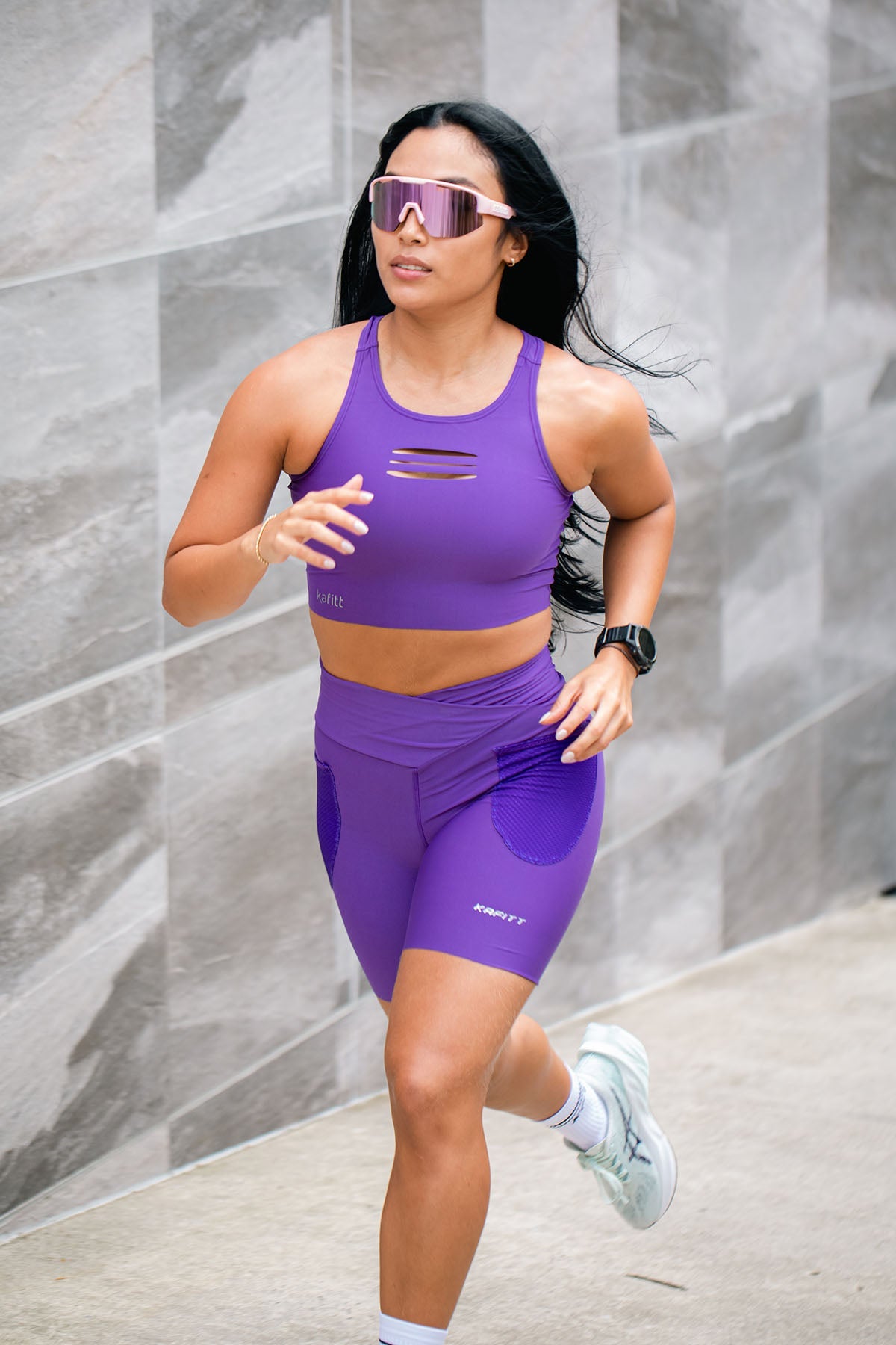 PURPLE SEAMLESS TOP