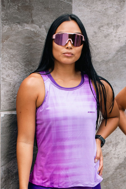 Camiseta Running Sisa Malbec Mujer
