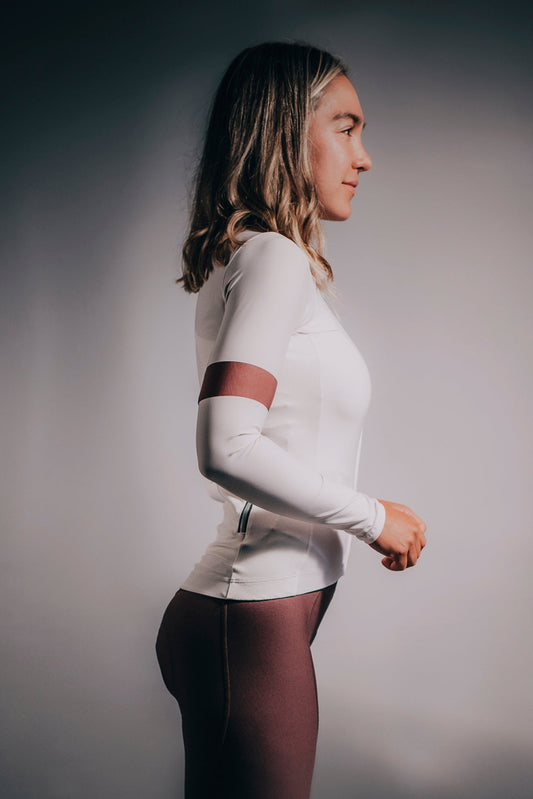 WOMEN'S FASTER ML BEIGE EVOLUTION JERSEY