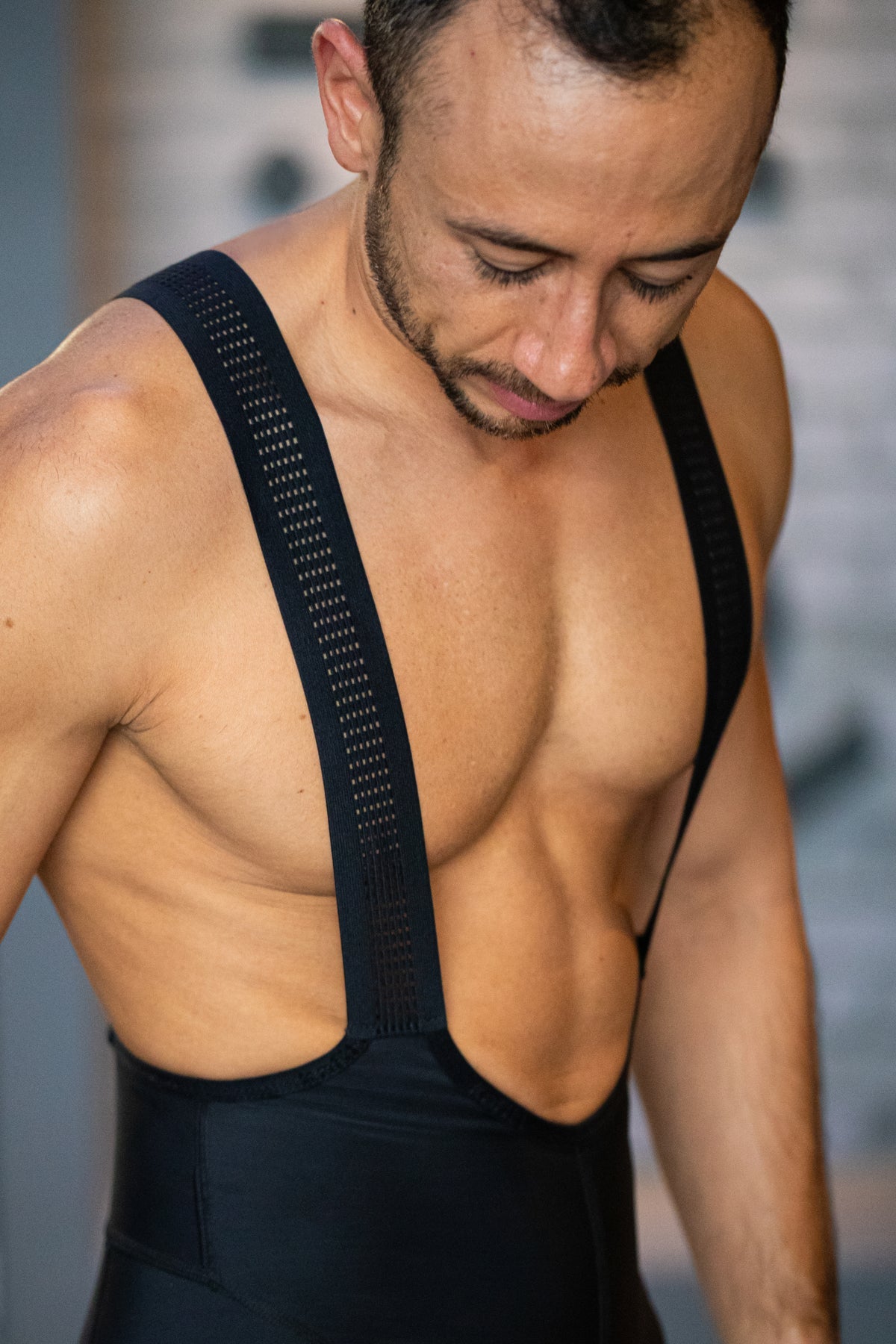 Licra Clasica Bolsillos Negra Hombre