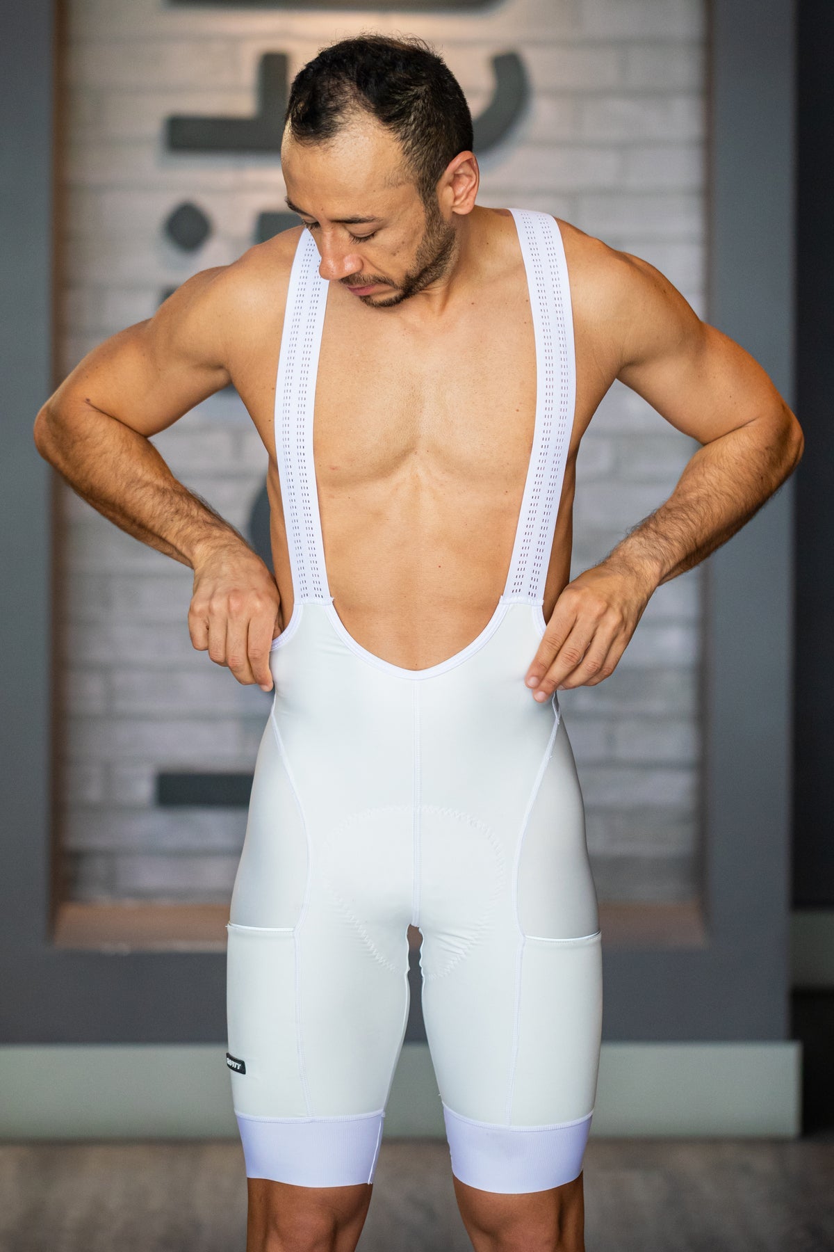 Licra Clásica Bolsillos Blanca Hombre