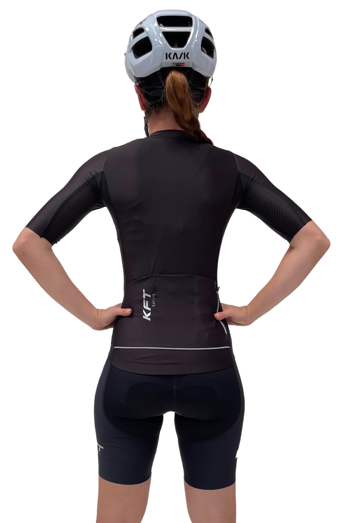 ELITE BLACK WOMEN'S CYCLING JERSEY