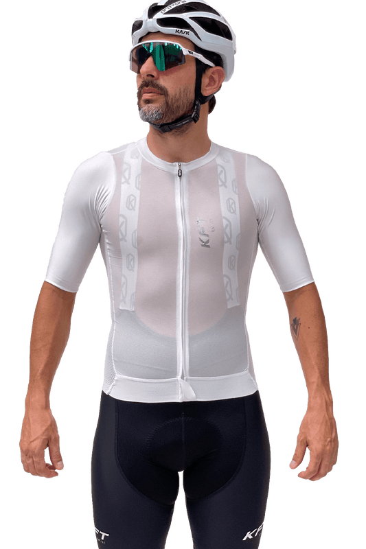 ELITE CYCLING JERSEY WHITE MEN