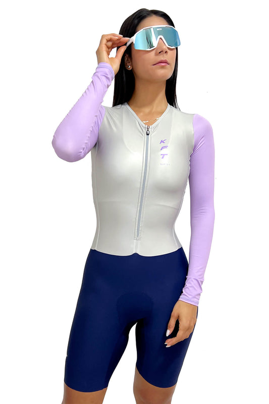 LUXURY LIGHT AMETHYST WOMEN'S CYCLING JUMPSUIT