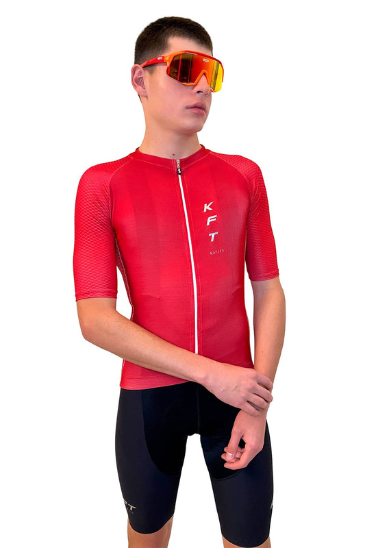 OPAL RED BASIC CYCLING JERSEY