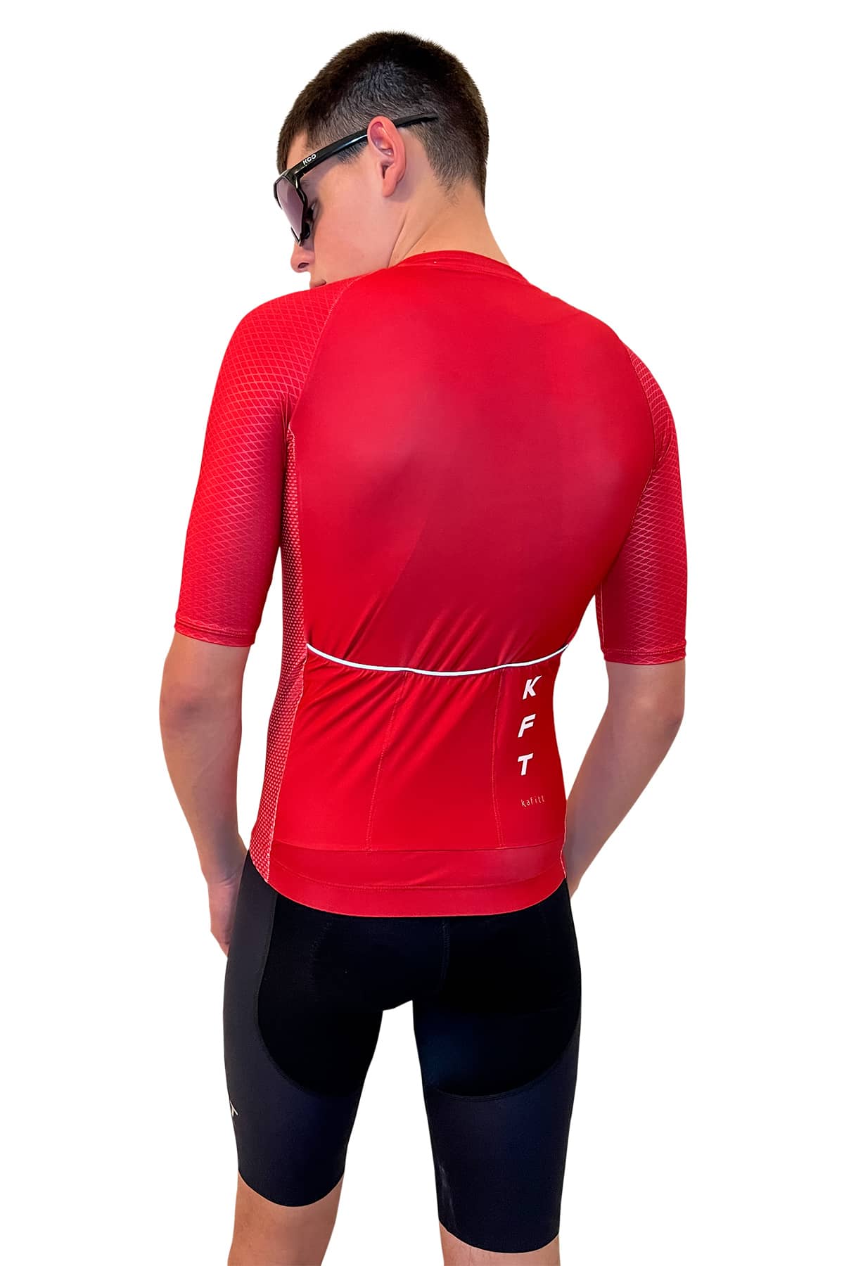 OPAL RED BASIC CYCLING JERSEY