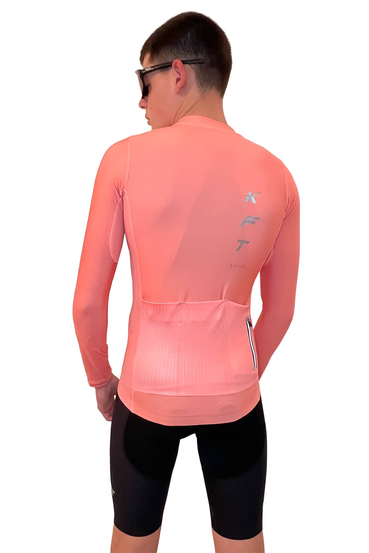 FASTER ML CYCLING JERSEY DARK SALMON