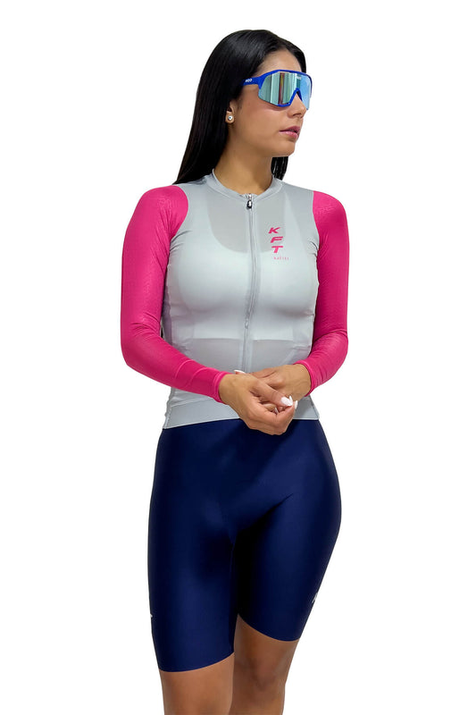 Jersey Elite Fucsia Volcano Mujer ML